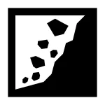 Steep Slope Failure Landslide SVG Icon